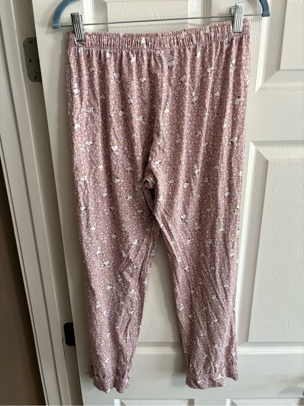 Peanuts women'secret Snoopy pajamas sleepwear pink floral comfy cozy M - Picture 8 of 9